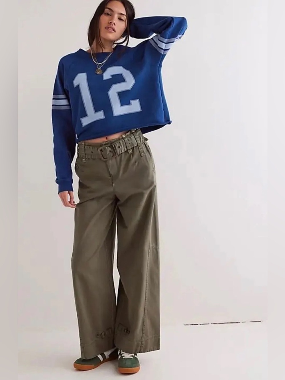 Free People Sloane Belted Pants Small